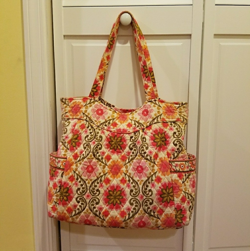 Vera Bradley pleated tote